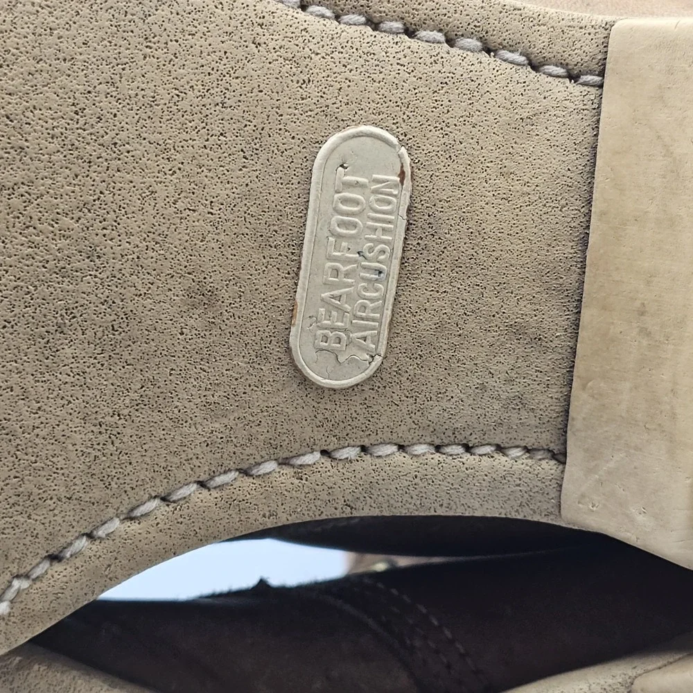Vintage 80s Beartrap AirCushion Leather Logger Boots Distressed 10 Eye Sz 7.5